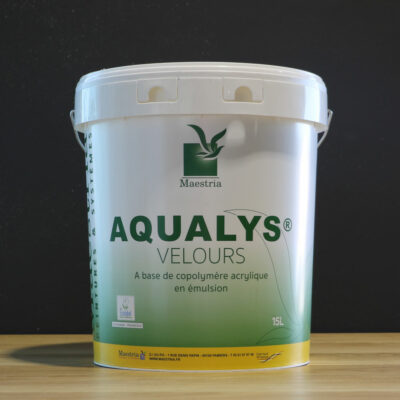 Peinture AQUALYS velours blanche 15 Litres