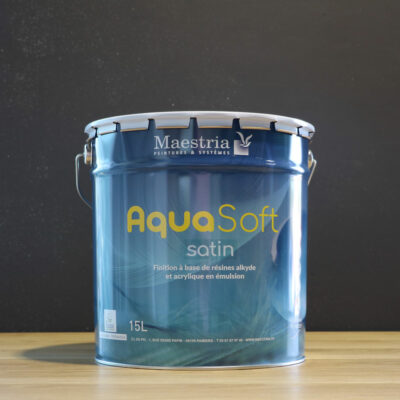 Peinture AQUASOFT satin blanche 15 Litres