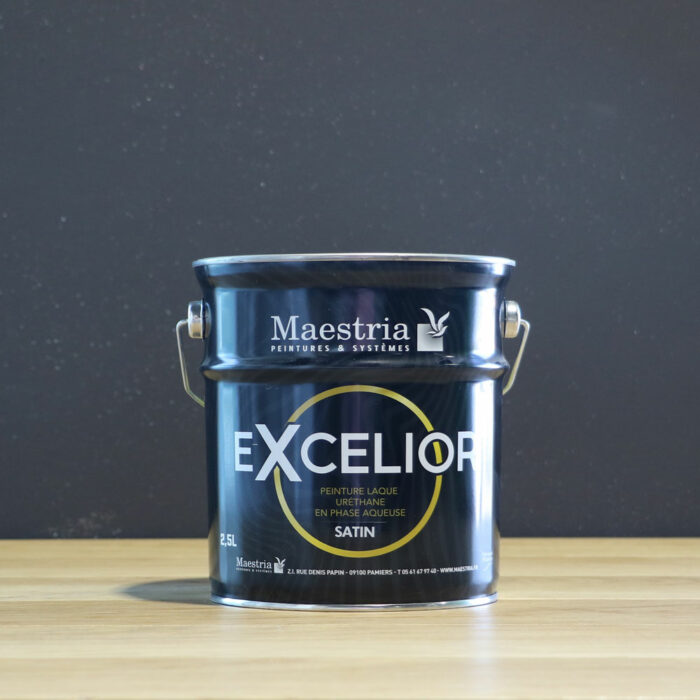 Peinture boiserie EXCELIOR satin blanche 2,5 Litres